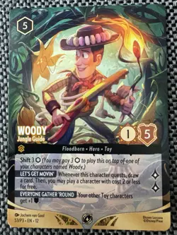 Lorcana Tcg Woody Jungle Guide 53/P3 Store Tournament Promo - Image 4