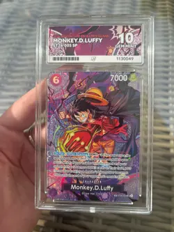 Luffy Sp Op15 One Piece Card Ace 10 Gem Mint English - Image 1