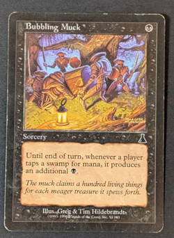 MTG - 1x Bubbling Muck - Urza's Destiny - Vintage - Played - Magic The Gathering - Image 1