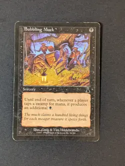MTG - 1x Bubbling Muck - Urza's Destiny - Vintage - Played - Magic The Gathering - Image 3