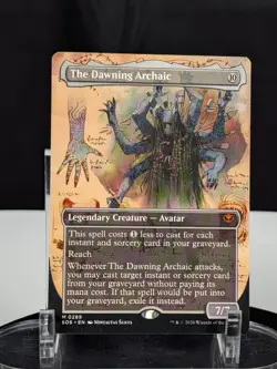 MTG The Dawning Archaic BORDERLESS Non-Foil NM Secrets of Strixhaven #289 Mythic - Image 1