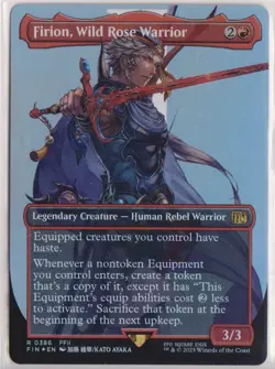 Mtg Firion, Wild Rose Warrior (Borderless) Final Fantasy Foil - Image 1
