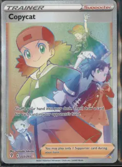 Copycat (Secret) Secret Rare SWSH07: Evolving Skies 222/203 NM - Image 1