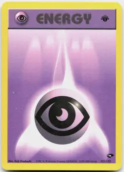 Psychic Energy 131/132 Gym Challenge Pokemon 1st Edition Moderately Played - Image 1
