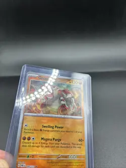 Pokemon Prismatic Evolutions Groudon 049/131 Pokeball Holo Texture Shift Error - Image 4