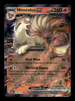 Ninetales ex 038/165 SV: Scarlet & Violet 151 Holofoil Double Rare Pokemon TCG - Image 1
