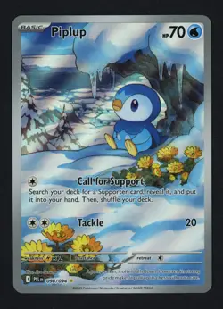 Piplup 098/094 ME02: Phantasmal Flames Holofoil Illustration Rare Pokemon TCG - Image 1