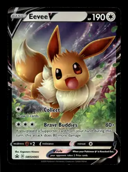 Eevee V SWSH065 SWSH: Sword & Shield Holofoil Promo Pokemon TCG - Image 1