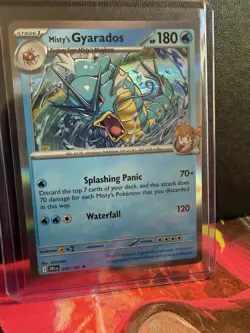 Pokemon TCG Misty's Gyarados Reverse Holo Rare Destined Rivals 049/182 - Image 1