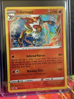 Pokemon TCG Infernape Holo Rare Card 026/172 Brilliant Stars NM Condition - Image 1