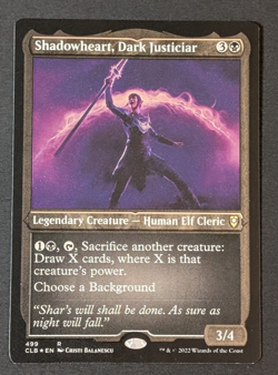MTG - 1x Shadowheart Dark Justiciar - NM Etched Foil - Commander Baldur's Gate - Image 1