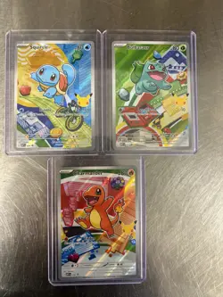 Pokemon TCG First Partner Illustration Collection Series 1 Kanto GEN 1 Starters - Image 1