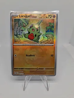 Pokemon TCG Larvitar (Master Ball Pattern) - 047/131 - SV: Prismatic Evolutions - Image 1