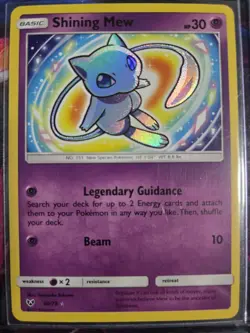 Pokemon Shining Mew Holo 40/73 Shining Legends Near Mint (NM) - Image 1