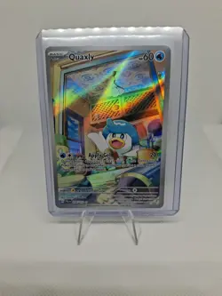 Pokemon TCG Quaxly Scarlet & Violet Paldea Evolved Holo Card 206/193 - Image 1