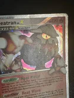 Heatran LV X DP31 Pokemon Diamond Pearl Black Star Promo Ultra Rare Holo DMG - Image 3