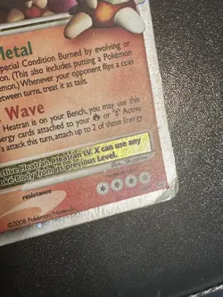 Heatran LV X DP31 Pokemon Diamond Pearl Black Star Promo Ultra Rare Holo DMG - Image 5
