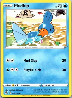 Mudkip 062/264 Common Fusion Strike Pokemon Near Mint - Image 1