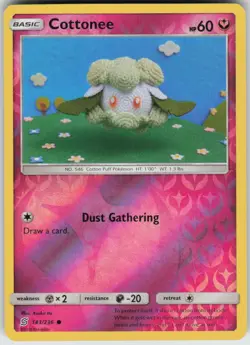 Cottonee 143/236 Common Unified Minds Pokemon Reverse Holo Lightly Played - Image 1