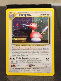 Porygon 2 12/64 Neo Revelation Holo Tcg Card Vintage Pokemon Game Play Trade - Image 1