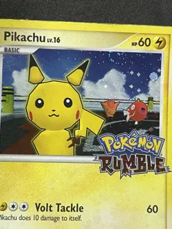 Pokemon TCG Pikachu 7/16 Rumble Promo Holo, swirl - Image 4
