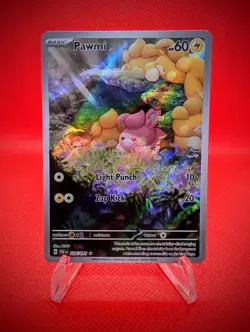 Pokemon TCG Pawmi Scarlet & Violet: Paldean Fates 226/091 Holo Illustration Rare - Image 1