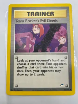 Team Rocket’s Evil Deeds - 103/105 - Vintage - (Team Rocket) Pokemon MP WOTC - Image 1