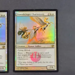 MTG - 2x Dawnbringer Charioteers- Journey Into Nyx - LP/NM Pre-Release Foil 2014 - Image 5