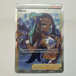 The Pokemon Company Nessa 183/185 Vivid Voltage Ultra Rare Full Art Holo Eng - Image 1