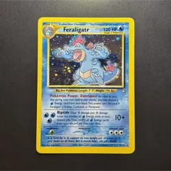 Wizards Pokemon TCG Feraligatr 5/111 Neo Genesis Holo Rare HP120 Eng 2000 - Image 1