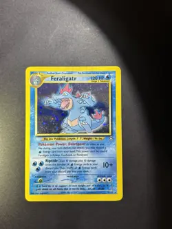 Wizards Pokemon TCG Feraligatr 5/111 Neo Genesis Holo Rare HP120 Eng 2000 - Image 2