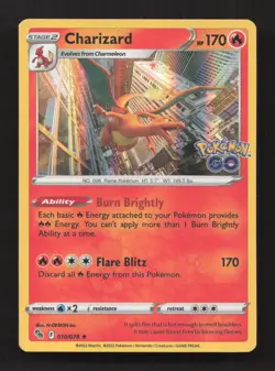 Charizard 010/078 Holo Rare Pokemon GO Pokemon Near Mint - Image 1