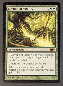 MTG - 1x Leyline of Vitality - Core Set 2011 - LP - Rare - Magic the Gathering - Image 1