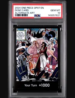 PSA 10 One Piece Don!! Card Alt Art OP07 500 Years in the Future English 2024 - Image 1