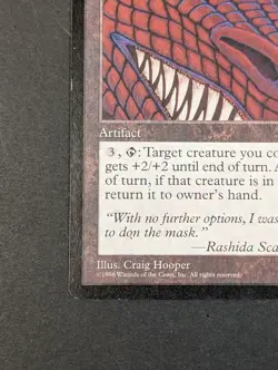 MTG - 1x Dragon Mask - Visions - Light Play - Vintage - Magic The Gathering 1996 - Image 3