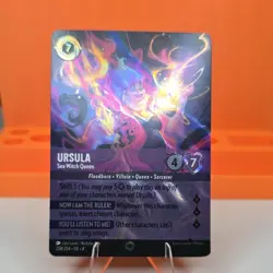 Disney Lorcana Ursula - Sea Witch Queen Enchanted Holo 208/204 EN 4 - Image 3