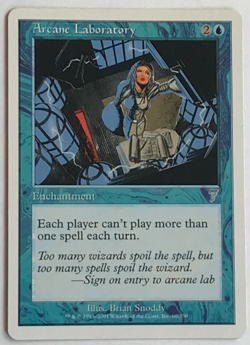 MTG Arcane Laboratory - Seventh (7th) Edition - NM - Vintage Blue - Magic 2001 - Image 1