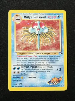 Misty's Tentacruel 010/132 Gym Heroes Holo Rare WoTC Pokemon 2000 LP - Image 1