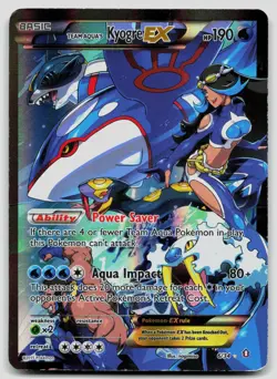 Team Aqua's Kyogre EX 6/34 Double Crisis Pokemon HP - Image 1