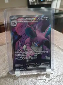 Pokemon TCG Team Rocket's Nidoking EX 216/182 Full Art Destined Rivals (LP) - Image 1