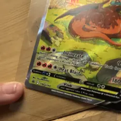 OFFER! Pokemon TCG Charizard V 260 Sword & Shield Promo Dmg finger shows creases - Image 4