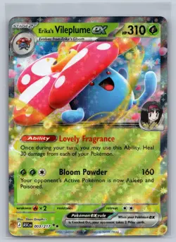 Erika's Vileplume ex 003/217 Double Rare Ascended Heroes Pokemon Holo Near Mint - Image 1