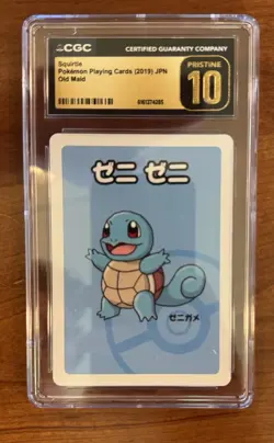 Squirtle Regular CGC Pristine 10 Old Maid JPN 2019 Pokemon TCG - Image 1