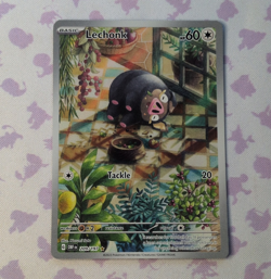 The Pokemon Company Lechonk Illustration Rare Holo Full Art 209/197 SV03 2023 - Image 1