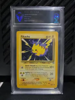 TCG 7.5 Pikachu 070/111 Neo Genesis Pokemon TCG Card Vintage Graded - Image 1
