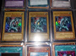 Yugioh Cards Singles- Blue-Eyes White Dragon SKE-001 X3 - Image 1