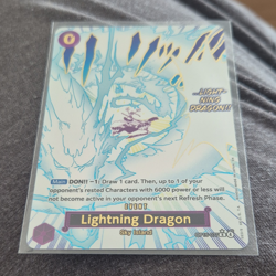 Bandai One Piece TCG Lightning Dragon OP15-077 Sky Island Alt Art EN - Image 1