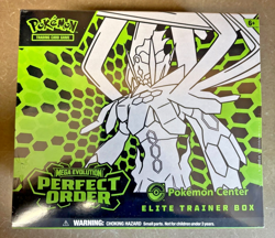 Perfect Order Pokemon Center Elite Trainer Box ETB Mega Evolution Sealed New - Image 1