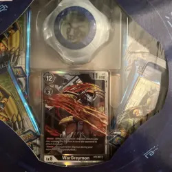Bandai Digimon TCG Card Game Gift Box #2 4 Packs Wargreymon Card Memory Counter - Image 2