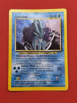 [EXC] 2000 Suicune Neo Revelation Unlimited 14/64 Holo Rare Swirl Pokemon Card - Image 2